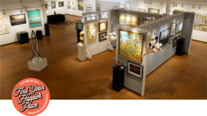 The art gallery at Crossroads Art Center in Richmond