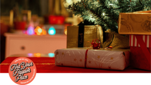 Christmas presents under a tree