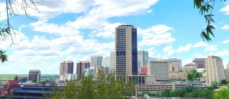 Richmond skyline on a sunny day